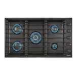 اجاق گاز صفحه ای لعابی نیک کالا مدل EGH-101 پلوپز وسط مشکی